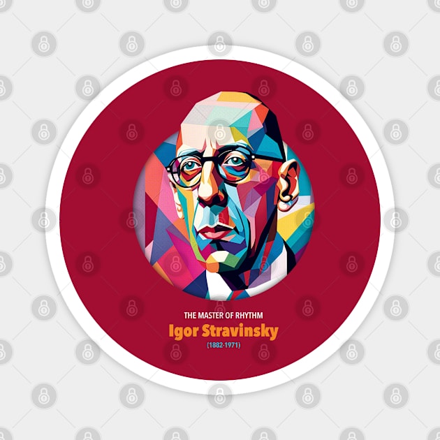 Igor Stravinsky wpap Magnet by BAJAJU